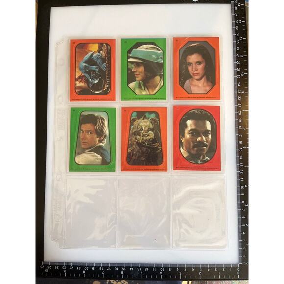1983 Topps Star Wars Return of The Jedi Series 1 Set Of 24 Yoda Luke Leia Chewy - Picture 6 of 7